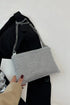 'Aya' Metal Chain Rhinestone Crossbody Bag - Celes Fashion